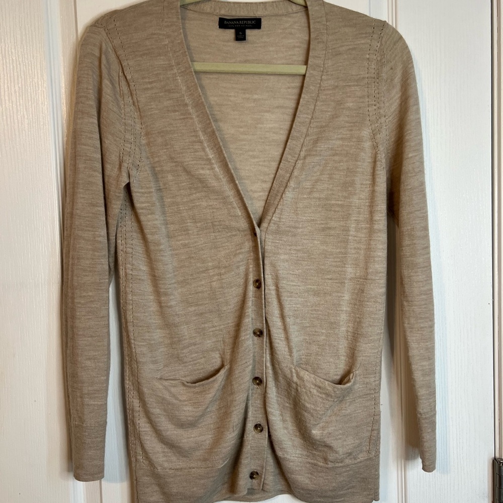 Banana Republic Women's Beige Cardigan